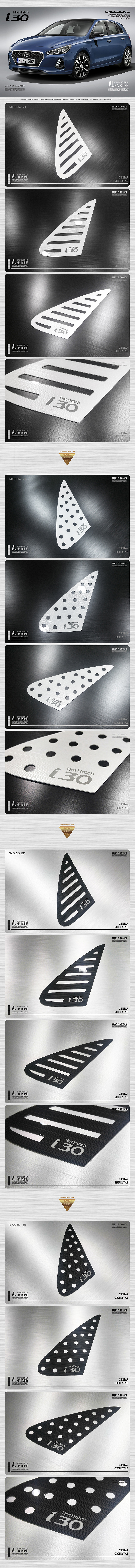 현대자동차用 _ AL 헤어라인 스포츠 플레이트 _ HOT HATCH i30