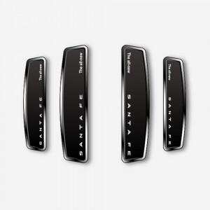 블랙 쉴드 엠블럼 도어가드 싼타페MX5