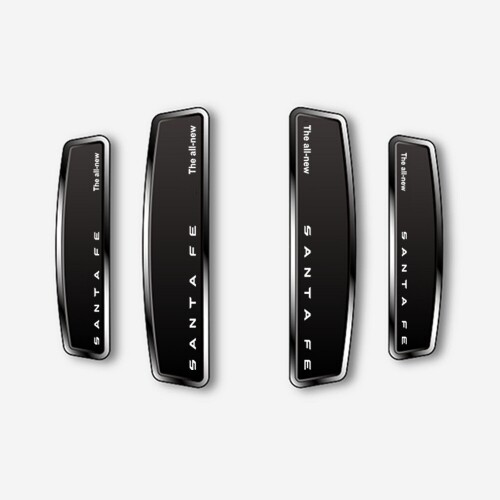 닥쏘오토,블랙 쉴드 엠블럼 도어가드 싼타페MX5