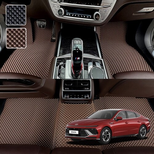 닥쏘오토,소나타DN8 디엣지 전용 3D 엠보싱 차세대 고무매트 1열2열 세트