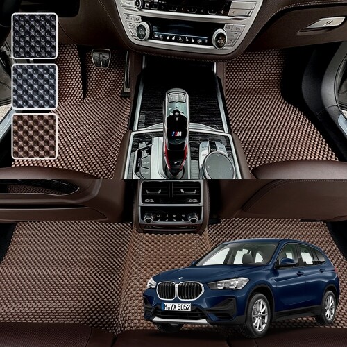 닥쏘오토,BMW X1시리즈 F48 전용 3D 엠보싱 차세대 고무매트 1열2열 세트 (2016~)