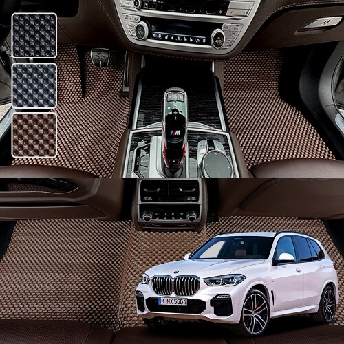닥쏘오토,BMW X5 4세대 (G05 Xline) 시리즈 전용 3D 엠보싱 차세대 고무매트 1열2열 세트 (2019~)