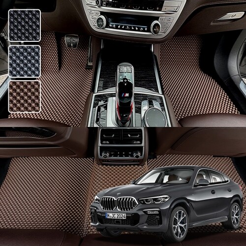 닥쏘오토,BMW X6 시리즈 전용 3D 엠보싱 차세대 고무매트 1열2열 세트