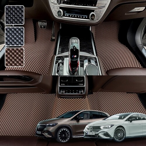 닥쏘오토,벤츠 EQE V295 전용 3D 엠보싱 차세대 고무매트 1열2열 세트 (2022년~)