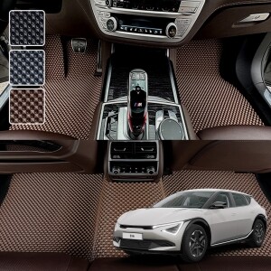 더뉴 EV6 전용 3D 엠보싱 차세대 고무매트 1열2열 세트 (2024.5월 이후)