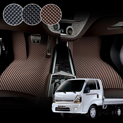 닥쏘오토,봉고3 전용 3D 엠보싱 차세대 고무매트 운전석+조수석 세트