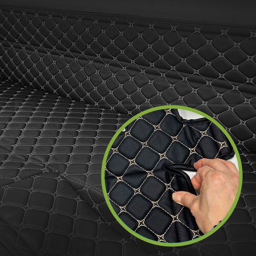 닥쏘오토,컨셉토 가죽 퀼팅 올뉴 투싼 TL 전용 등커버 트렁크매트 세트