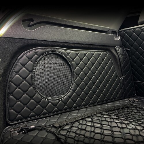 닥쏘오토,컨셉토 3D 가죽 퀼팅 (구)아이오닉 전기차 전용(더뉴포함, 스피커-유) 풀커버 사이드 트렁크매트 세트 (17~22년)