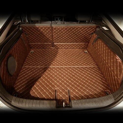 닥쏘오토,컨셉토 3D 가죽 퀼팅 (구)아이오닉 전기차 전용(더뉴포함, 스피커-유) 풀커버 사이드 트렁크매트 세트 (17~22년)