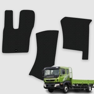 프리마 14톤 16.5톤 공용 전용 3D 엠보싱 차세대 고무매트 1열 운전석+조수석 (3p)