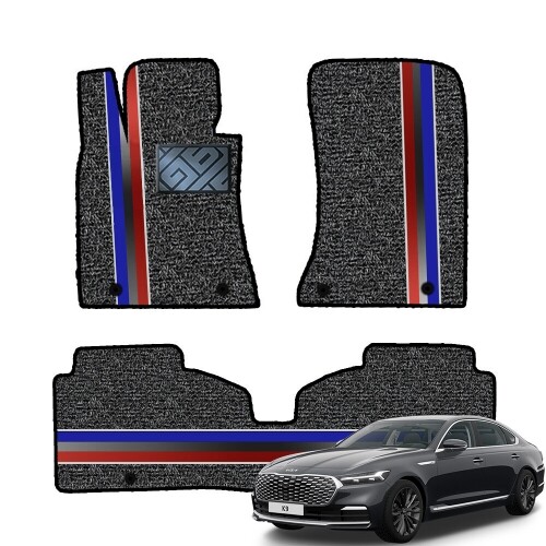 알브이모터스 2세대 코일 라인매트 기아 더뉴 K9 1열2열 세트 2018.4~