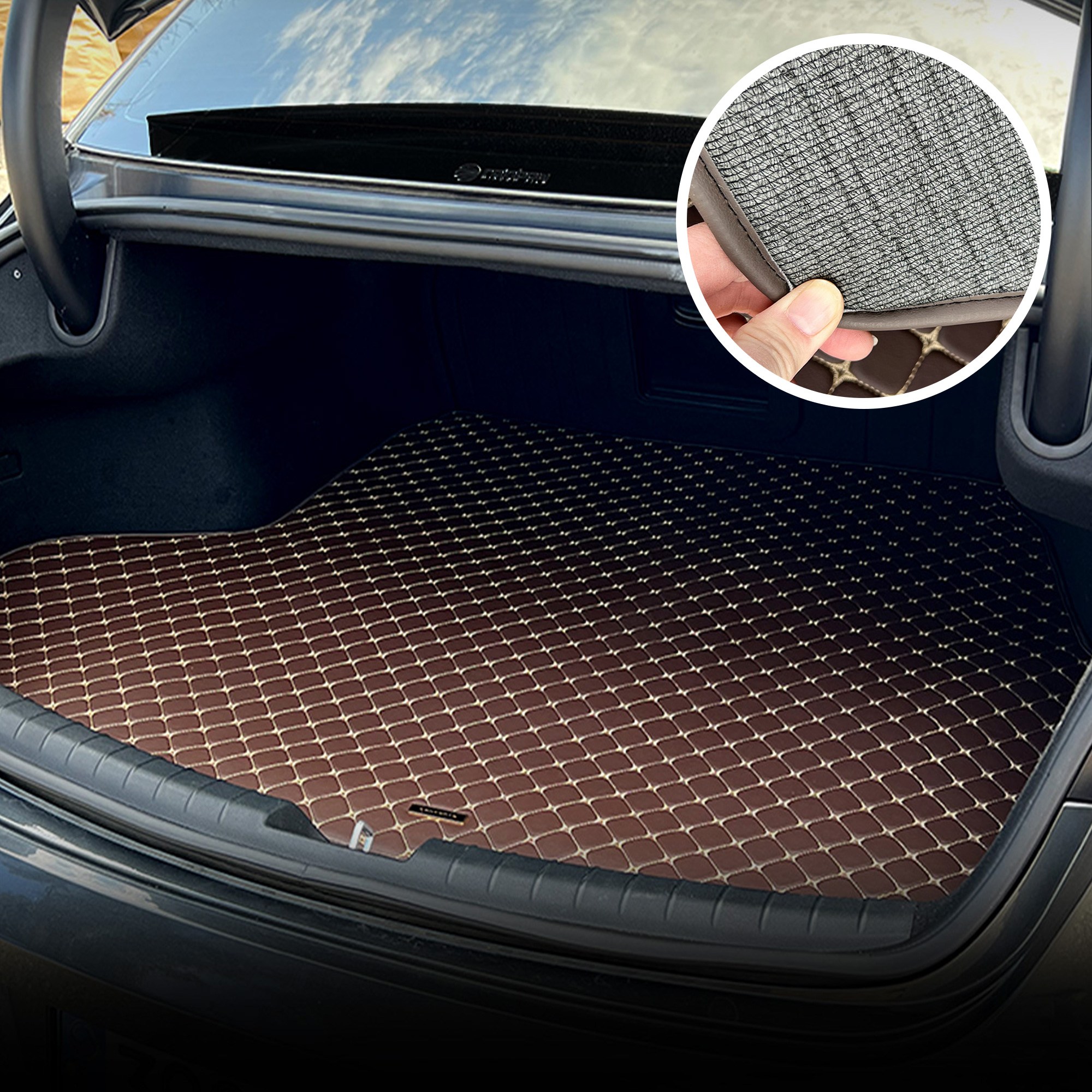 컨셉토 가죽 퀼팅 디올뉴 그랜져GN7 전용 트렁크매트