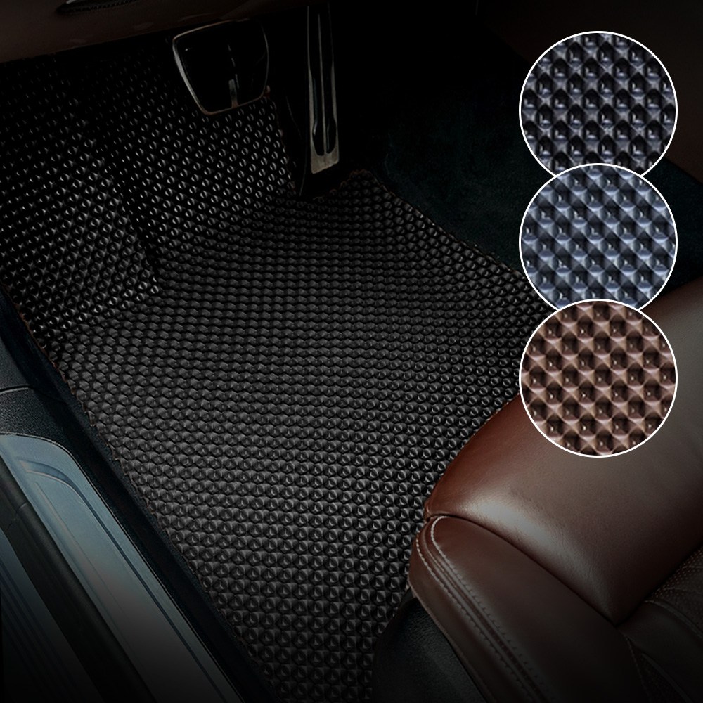 아이오닉5 N NE 전용 알브이모터스 프리미엄 고무 벌집매트 1열2열 세트