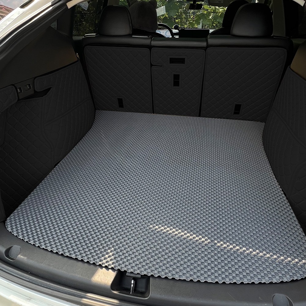 알브이모터스 프리미엄 고무 벌집 트렁크매트 제네시스 G90 (2015~2021년) 호환용 전용 (EQ900 호환가능)