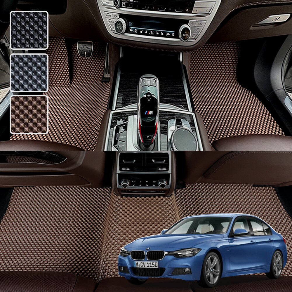 BMW 3시리즈 F30 전차종 전용 3D 엠보싱 차세대 고무매트 1열2열 세트 (2012~2018)